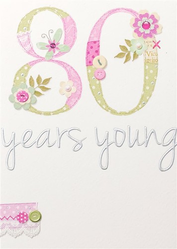 Years young birthday card - years,