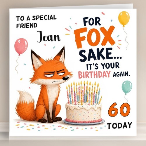 Personalised birthday card - personalised,