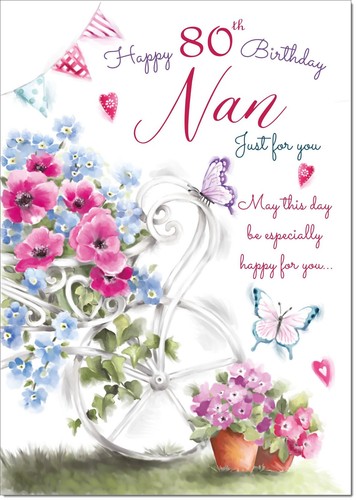 Doodlecards nan 80th birthday - doodlecards,