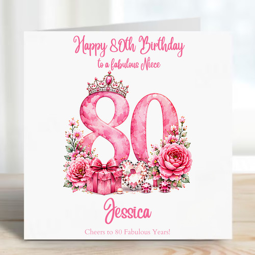 Personalised 80th birthday - 80th,