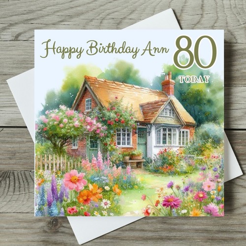 80th birthday card for her - birthday,