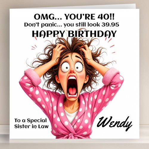 Personalised birthday card - personalised,