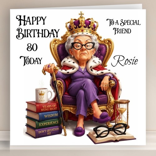 Personalised birthday card - personalised,