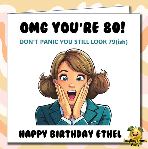 Personalised 80th birthday - 80th,