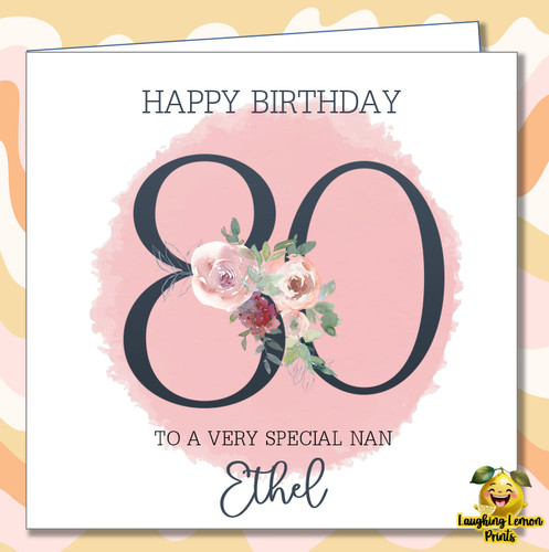 Personalised 80th birthday - 80th,
