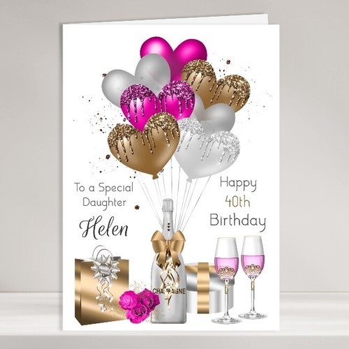 Personalised birthday card for - card,