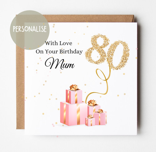 Personalised 80th birthday - 80th,
