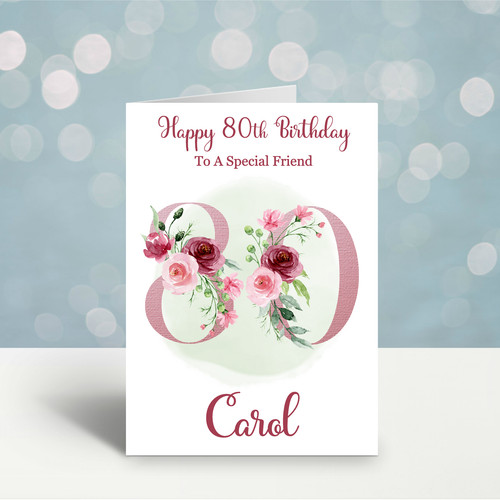 Personalised 80th birthday - personalised,