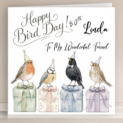 Personalised birthday card - personalised,