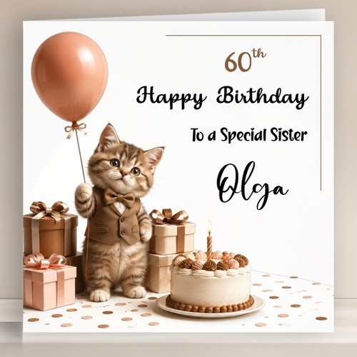 Personalised birthday card - personalised,
