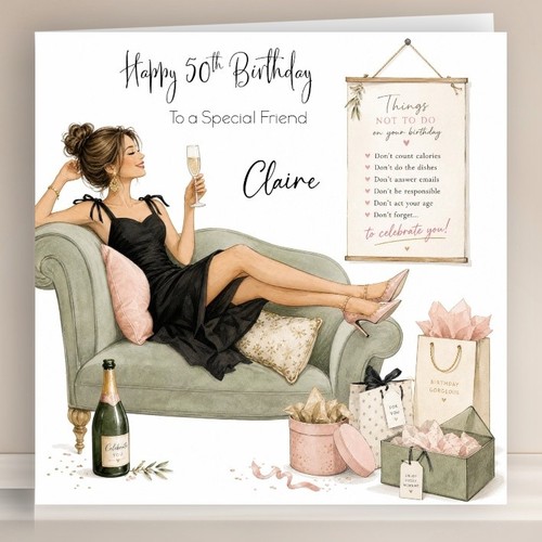 Personalised birthday card - birthday,
