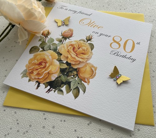 Yellow roses birthday - roses, card