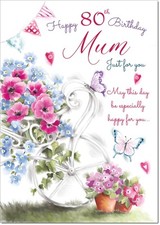 Doodlecards Mum 80th Birthday