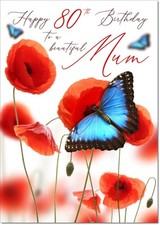 Doodlecards Mum 80th Birthday