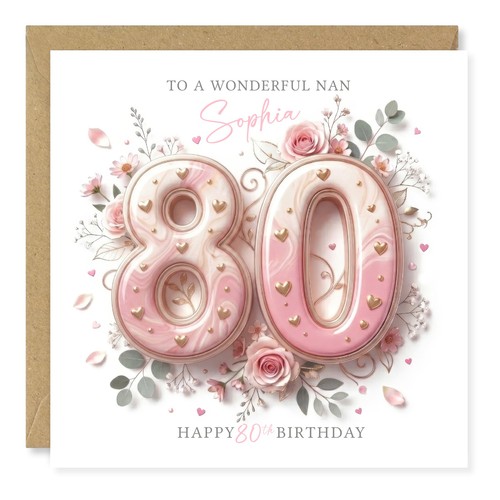 Personalised 80th birthday - personalised,