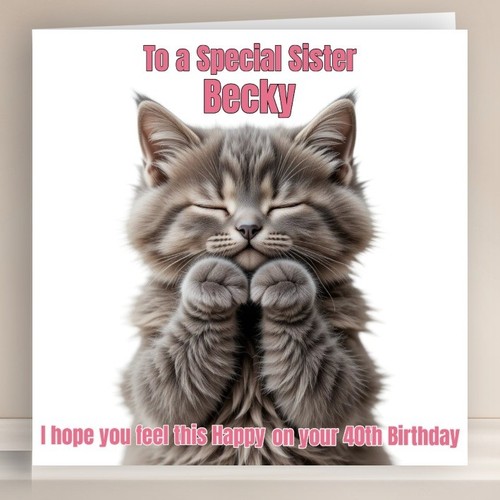 Personalised birthday card - personalised,