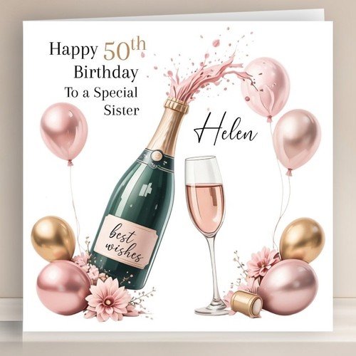 Personalised birthday card - personalised,