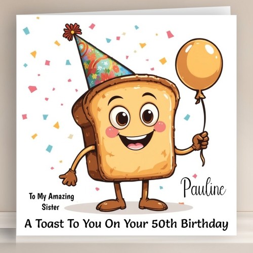 Personalised birthday card - personalised,