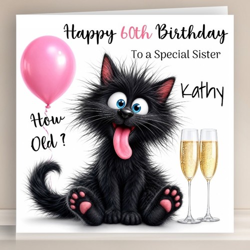Personalised birthday card - personalised,