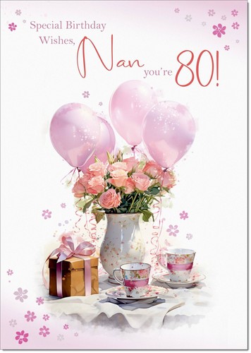Doodlecards nan 80th birthday - doodlecards,