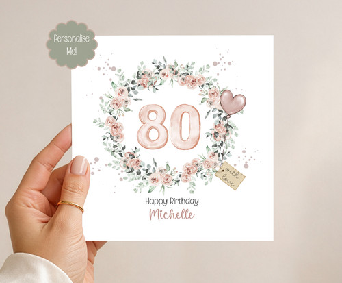 Personalised 80th birthday - personalised,