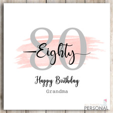Personalised 80th Birthday