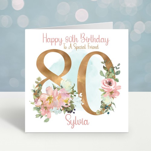 Personalised 80th birthday - personalised,