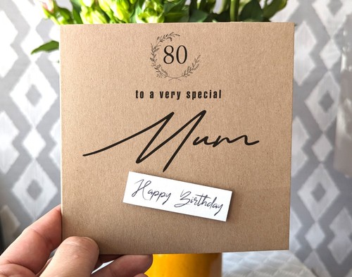 80th birthday card for mum - 80th,