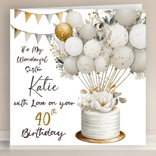 Personalised birthday card - personalised,