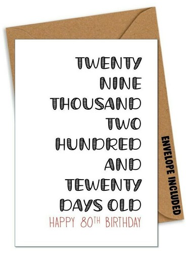 80th birthday card - birthday, brother