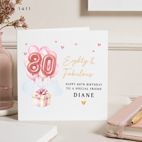 Personalised 80th birthday - personalised,