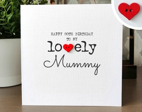Mummy 80th birthday card - 80th,
