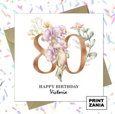 Personalised 80th Birthday