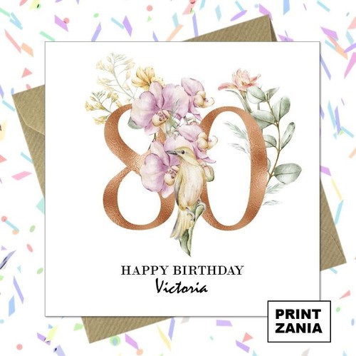 Personalised 80th birthday - personalised,