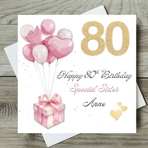 80th birthday card any - birthday,
