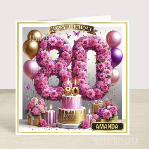 Personalised birthday card - personalised,