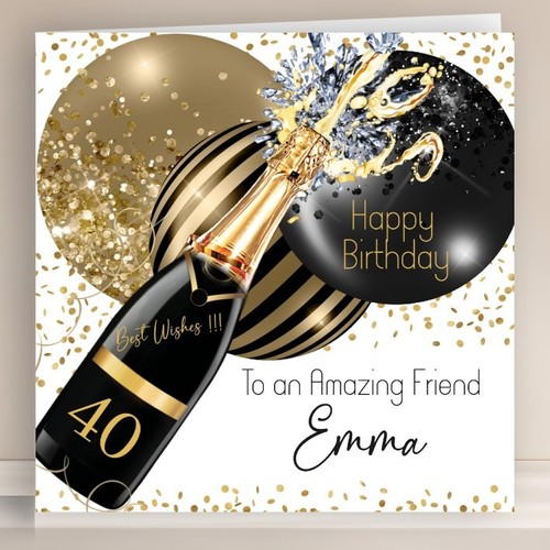 Personalised birthday card - personalised,