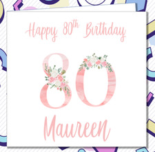 Personalised 80th Birthday