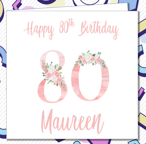 Personalised 80th birthday - 80th,