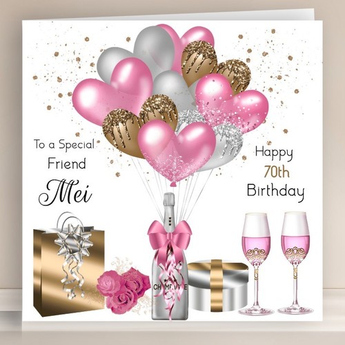 Personalised birthday card - personalised,