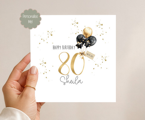 Personalised 80th birthday - personalised,