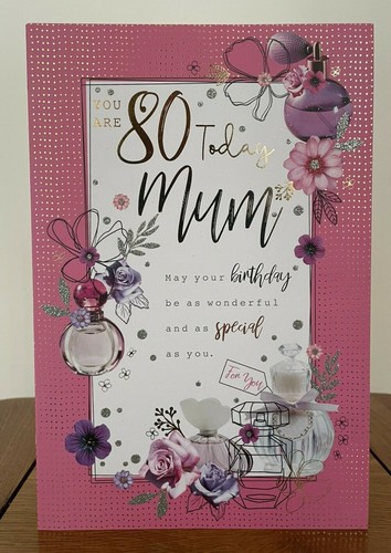 Mum happy 80th - happy, card