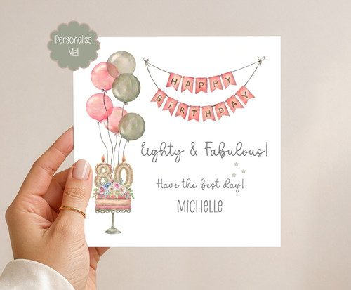 Personalised 80th birthday - personalised,