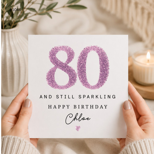 Personalised 80th birthday - 80th,