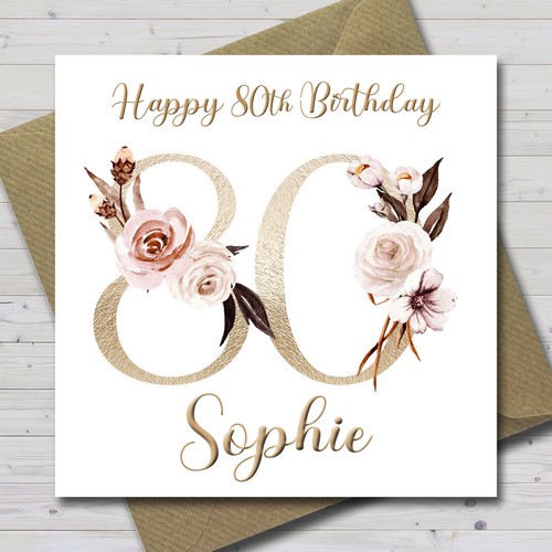 Personalised 80th birthday - 80th,