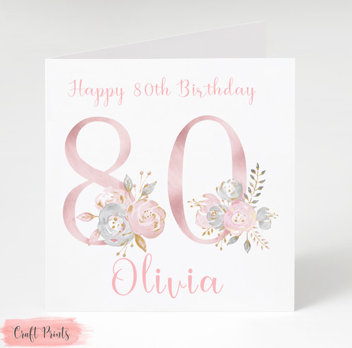 Personalised 80th birthday - 80th,