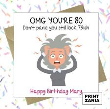 Personalised FUNNY 80th