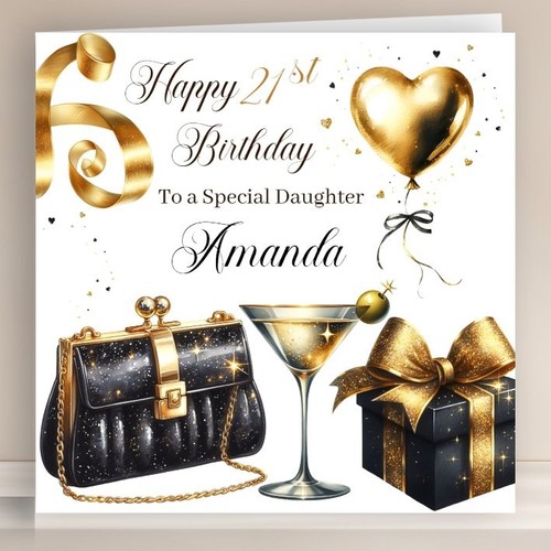 Personalised birthday card - personalised,