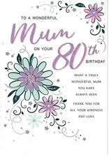 WONDERFUL MUM 80TH BIRTHDAY