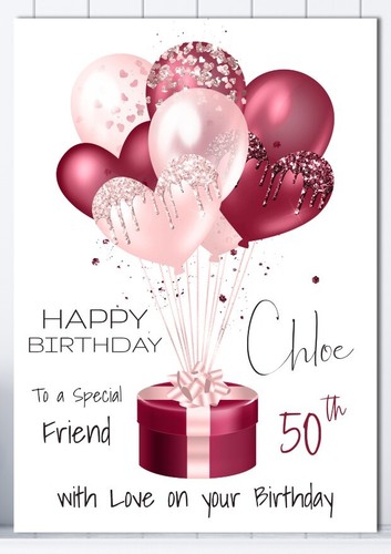 Personalised birthday card for - personalised,